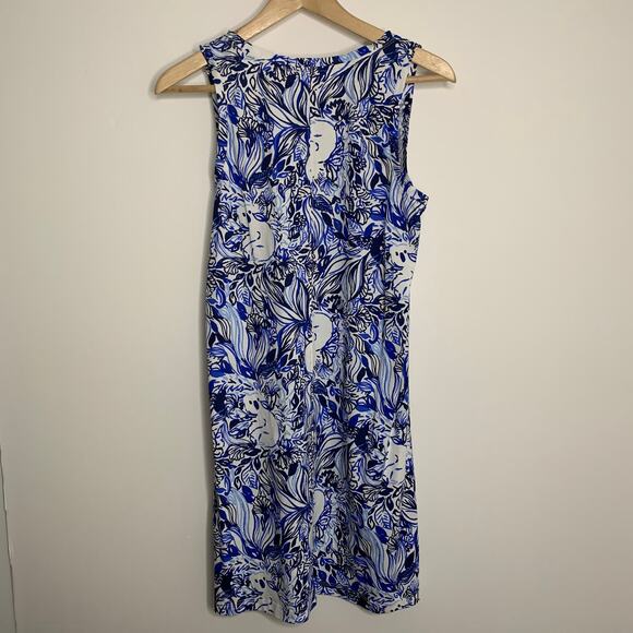 Lily Pulitzer Blue Pandarama Dress Womens Blue Small - Picture 2 of 10